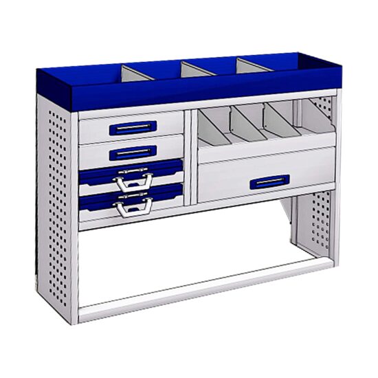 Sistem mobilier modular Provan SVOS-1003-1 pentru VAUXHALL Combo 2011-2018, ampatament L1 (2755 mm), inaltime H2 (2125 mm)