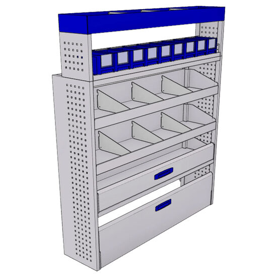 Sistem mobilier modular pe partea dreapta Provan 57-1-138-00 pentru VAUXHALL Movano 2021, ampatament L3 (4035 mm), inaltime H3 (2760 mm)