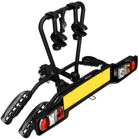 Suport 2 biciclete Peruzzo Siena 668E compatibil cu biciclete electrice cu prindere pe carligul de remorcare, Negru Mat