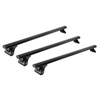 Sistem de 3 bare transversale aluminiu CRUZ 925-098 Alu Cargo Dark AF pentru MAN TGE L5H3 (ELWB/high roof) (2017 -> prezent) cu puncte fixe