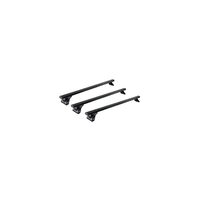 Sistem de 3 bare transversale aluminiu CRUZ 925-097 Alu Cargo Dark AF pentru Volkswagen Caravelle T7 (SWB - fixpoint) (2024 -> prezent) cu puncte fixe
