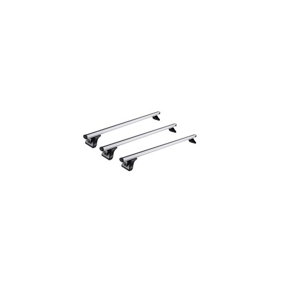 Sistem de 3 bare transversale aluminiu CRUZ 924-097 Alu Cargo AF pentru Volkswagen Transporter T7 (SWB - fixpoint) (2024 -> prezent) cu puncte fixe