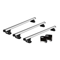 Bare transversale Thule Evo Fixpoint Profesional pentru VOLKSWAGEN Caravelle (T7) 4/5 usi Bus, model 2025 - prezent, Sistem cu prindere in puncte fixe (3 bare/set)