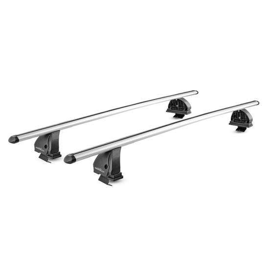 Sistem Bare transversale Green Valley Easy One EVO ALU pentru NISSAN Juke (F15), 5 usi SUV cu plafon de sticla, model 2010-2019, Sistem cu prindere pe plafon normal