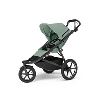 Carucior Thule Urban Glide 3 all-terrain cu catarama hamului magnetica, Mist green
