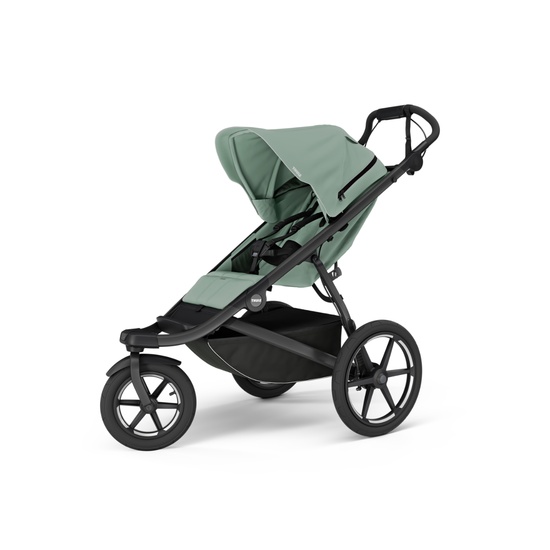 Carucior Thule Urban Glide 3 all-terrain cu catarama hamului magnetica, Mist green