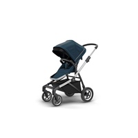 Carucior Thule SLEEK Cadru Gri si Copertina Navy Blue - RESIGILAT