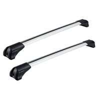 Bare transversale din aluminiu CRUZ Airo Fuse, 925-725/925-723, pentru Ebro S400 5d (integrated railing) (2025 -> prezent), Sistem cu prindere pe bare longitudinale integrate