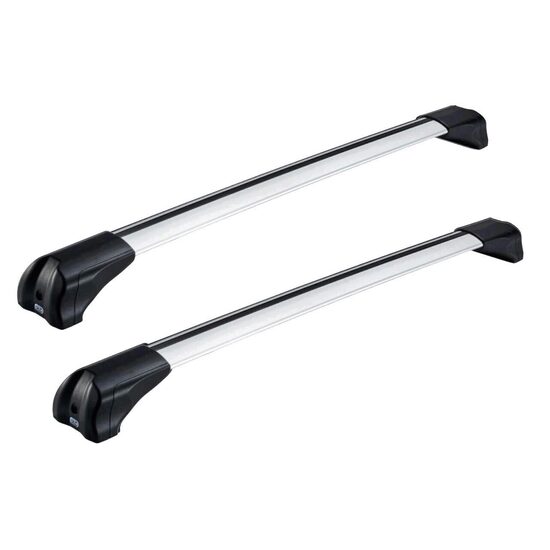 Bare transversale din aluminiu CRUZ Airo Fuse, 925-725/925-723, pentru Ebro S400 5d (integrated railing) (2025 -> prezent), Sistem cu prindere pe bare longitudinale integrate