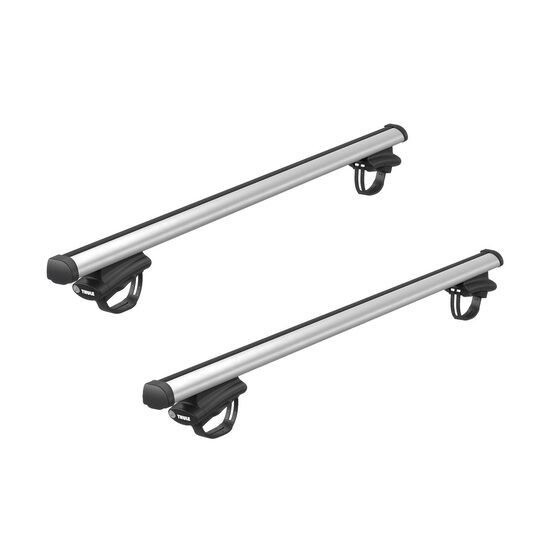 Bare transversale Thule Evo 7108 Raised Rail Profesional pentru BMW X7 5 usi SUV, model 2019 - prezent, Sistem cu prindere pe bare longitudinale