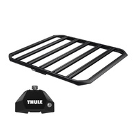 Sistem Grilaj Thule Caprock S tip platforma pentru FORD Focus 5 usi Wagon, model 2004 - 2007, Sistem cu prindere in puncte fixe (cu T-Profile)
