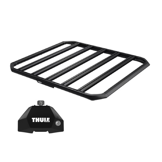 Sistem Grilaj Thule Caprock S tip platforma pentru FORD Focus 5 usi Wagon, model 2004 - 2007, Sistem cu prindere in puncte fixe (cu T-Profile)