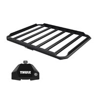 Sistem Grilaj Thule Caprock XL tip cos (cu sine laterale) pentru GMC HUMMER EV Pickup 4 usi Pickup, model 2022 - prezent, Sistem cu prindere in puncte fixe