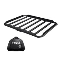 Sistem Grilaj Thule Caprock S tip cos (cu sine laterale) pentru MAXUS T60 4 usi Pickup, model 2021 - prezent, Sistem cu prindere pe bare longitudinale