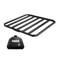 Sistem Grilaj Thule Caprock M tip platforma pentru VOLKSWAGEN Caddy Cargo Maxi 4 usi Van, model 2021 - prezent, Sistem cu prindere pe bare longitudinale
