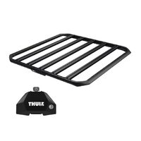 Sistem Grilaj Thule Caprock M tip platforma pentru VOLKSWAGEN ID.Buzz People (Long Wheel Base) 5 usi MPV, model 2023 - prezent, Sistem cu prindere in puncte fixe