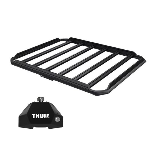 Sistem Grilaj Thule Caprock M tip cos (cu sine laterale) pentru VOLKSWAGEN ID.Buzz People (Short Wheel Base) 5 usi MPV, model 2023 - prezent, Sistem cu prindere in puncte fixe