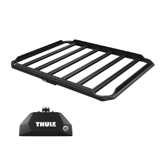 Sistem Grilaj Thule Caprock XL tip cos (cu sine laterale) pentru VOLKSWAGEN Transporter 4 usi Van, model 2025 - prezent, Sistem cu prindere pe bare longitudinale integrate