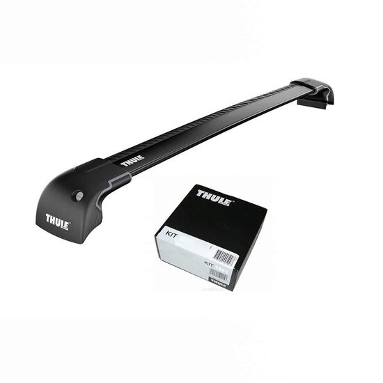 Bare transversale Thule Rapid System Wingbar Edge Black pentru CHEVROLET Bolt, 5 usi Hatchback, model 2017 - prezent, Sistem cu prindere in puncte fixe