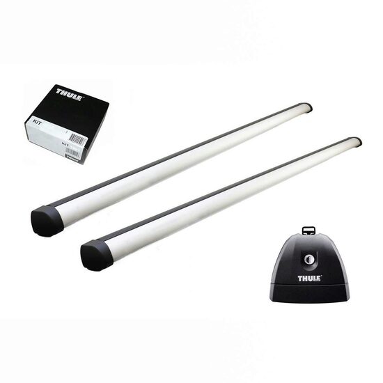 Bare transversale Thule Rapid System Profesional pentru FIAT Qubo, 4/5 usi MPV, model 2008 - 2017, Sistem cu prindere in puncte fixe