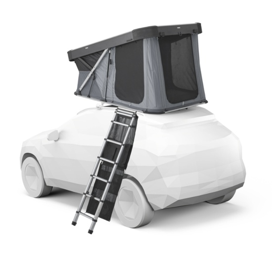Cort auto cu prindere pe plafon, Thule, Widesky, pentru 2 persoane, Ashland Grey
