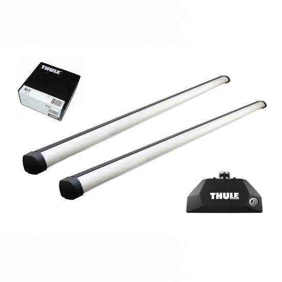 Bare transversale Thule Evo Flush Rail Profesional pentru OPEL Frontera, 5 usi SUV, model 2025 - prezent, Sistem cu prindere pe bare longitudinale integrate