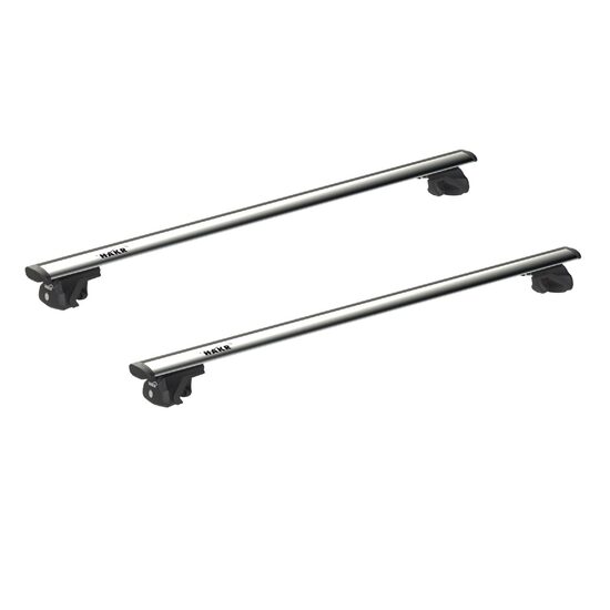Sistem bare transversale Hakr Wing gri aluminiu pentru ALFA ROMEO 156 Crosswagon, 5 usi Estate, an fabricatie 2004 - 2007, Sistem cu prindere pe bare longitudinale, picior HK0345