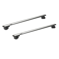 Sistem bare transversale Hakr Wing gri aluminiu pentru ALFA ROMEO 156 Crosswagon, 5 usi Estate, an fabricatie 2004 - 2007, Sistem cu prindere pe bare longitudinale, picior HK0013