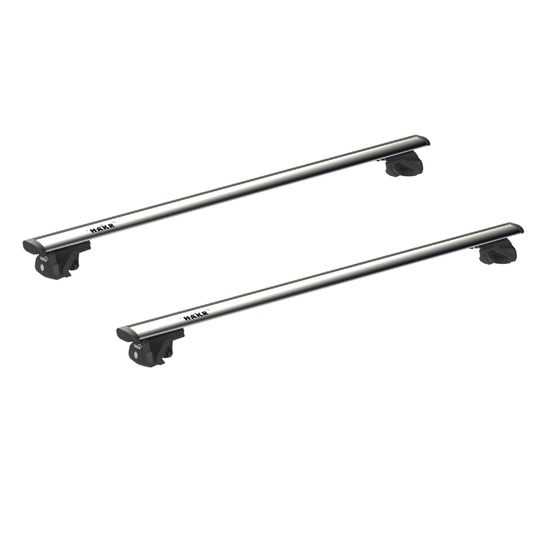 Sistem bare transversale Hakr Wing gri aluminiu pentru ALFA ROMEO 156 Crosswagon, 5 usi Estate, an fabricatie 2004 - 2007, Sistem cu prindere pe bare longitudinale, picior HK0013