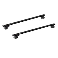Sistem bare transversale Hakr Wing Black aluminiu pentru ALFA ROMEO 156 Crosswagon, 5 usi Estate, an fabricatie 2004 - 2007, Sistem cu prindere pe bare longitudinale, picior HK0345