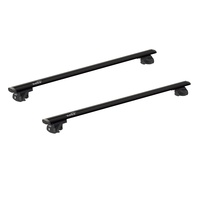 Sistem bare transversale Hakr Wing Black aluminiu pentru ALFA ROMEO 156 Crosswagon, 5 usi Estate, an fabricatie 2004 - 2007, Sistem cu prindere pe bare longitudinale, picior HK0013