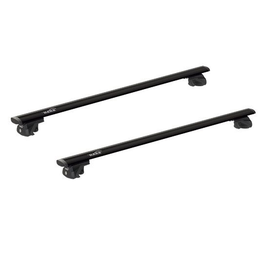 Sistem bare transversale Hakr Wing Black aluminiu pentru ALFA ROMEO 156 Crosswagon, 5 usi Estate, an fabricatie 2004 - 2007, Sistem cu prindere pe bare longitudinale, picior HK0013