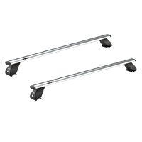 Sistem bare transversale Hakr Wing gri aluminiu pentru AUDI A4 Avant, 5 usi Estate, an fabricatie 2008 - 2015, Sistem cu prindere pe bare longitudinale integrate, picior HK0343
