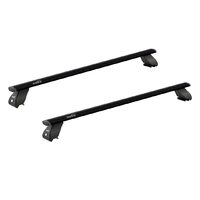 Sistem bare transversale Hakr Wing Black aluminiu pentru AUDI A4 Avant, 5 usi Estate, an fabricatie 2008 - 2015, Sistem cu prindere pe bare longitudinale integrate, picior HK0343