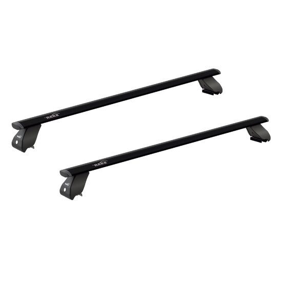 Sistem bare transversale Hakr Wing Black aluminiu pentru AUDI A4 Avant, 5 usi Estate, an fabricatie 2008 - 2015, Sistem cu prindere pe bare longitudinale integrate, picior HK0343