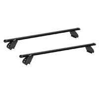 Sistem bare transversale Hakr Aluminiu negre pentru AUDI A4 Avant, 5 usi Estate, an fabricatie 2008 - 2015, Sistem cu prindere pe bare longitudinale integrate, picior HK0343