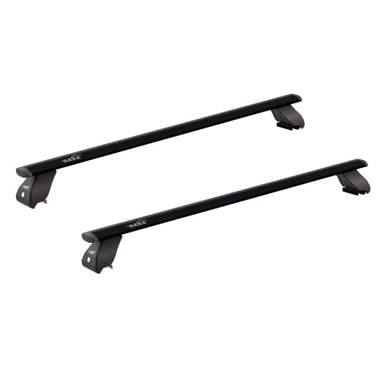Sistem bare transversale Hakr Wing Black aluminiu pentru AUDI A6 Avant (C7), 5 usi Estate, an fabricatie 2011 - 2018, Sistem cu prindere pe bare longitudinale integrate