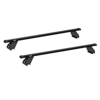 Sistem bare transversale Hakr Aluminiu negre pentru AUDI A6 Avant (C7), 5 usi Estate, an fabricatie 2011 - 2018, Sistem cu prindere pe bare longitudinale integrate