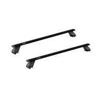 Sistem bare transversale Hakr Wing Black aluminiu pentru AUDI Q3, 5 usi SUV, an fabricatie 2012 - 2018, Sistem cu prindere pe bare longitudinale integrate, picior HK0343