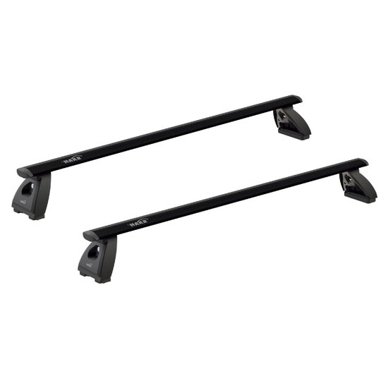 Sistem bare transversale Hakr Wing Black aluminiu pentru BMW 1-Series (F20), 5 usi Hatchback, an fabricatie 2012 - 2019, Sistem cu prindere in puncte fixe