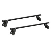 Sistem bare transversale Hakr Aluminiu negre pentru BMW 1-Series (F20), 5 usi Hatchback, an fabricatie 2012 - 2019, Sistem cu prindere in puncte fixe