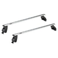 Sistem bare transversale Hakr Wing gri aluminiu pentru BMW 5-Series (E60), 4 usi Sedan, an fabricatie 2004 - 2010, Sistem cu prindere pe plafon normal