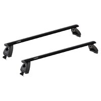 Sistem bare transversale Hakr Wing Black aluminiu pentru BMW 5-Series (E60), 4 usi Sedan, an fabricatie 2004 - 2010, Sistem cu prindere pe plafon normal