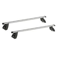 Sistem bare transversale Hakr Aluminiu gri pentru DAIHATSU Terios (I J100), 5 usi SUV, an fabricatie 2000 - 2005, Sistem cu prindere pe bare longitudinale integrate