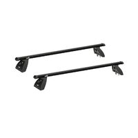 Sistem bare transversale Hakr Aluminiu negre pentru DAIHATSU Terios (I J100), 5 usi SUV, an fabricatie 2000 - 2005, Sistem cu prindere pe bare longitudinale integrate