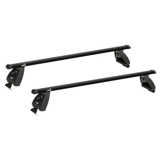Sistem bare transversale Hakr Aluminiu negre pentru FORD Fusion (II), 5 usi Hatchback, an fabricatie 2006 - 2012, Sistem cu prindere pe plafon normal