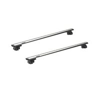 Sistem bare transversale Hakr Wing gri aluminiu pentru HONDA Elysion, 5 usi MPV, an fabricatie 2004 - prezent, Sistem cu prindere pe bare longitudinale, picior HK0345