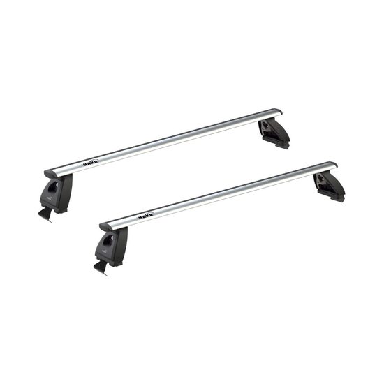 Sistem bare transversale Hakr Wing gri aluminiu pentru HYUNDAI ix20, 5 usi Hatchback, an fabricatie 2010 - 2019, Sistem cu prindere pe plafon normal