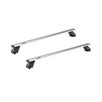 Sistem bare transversale Hakr Wing gri aluminiu pentru SEAT Leon ST, 5 usi Estate, an fabricatie 2014 - 2020, Sistem cu prindere pe bare longitudinale integrate, picior HK0343