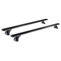 Bare transversale din aluminiu CRUZ Airo Dark T118, 925-773, pentru Suzuki Swift 5d (V - standard roof) (2024 -> prezent) , Sistem cu prindere pe plafon normal
